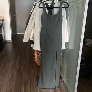 BHLDN CATARINA CREPE MAXI DRESS.